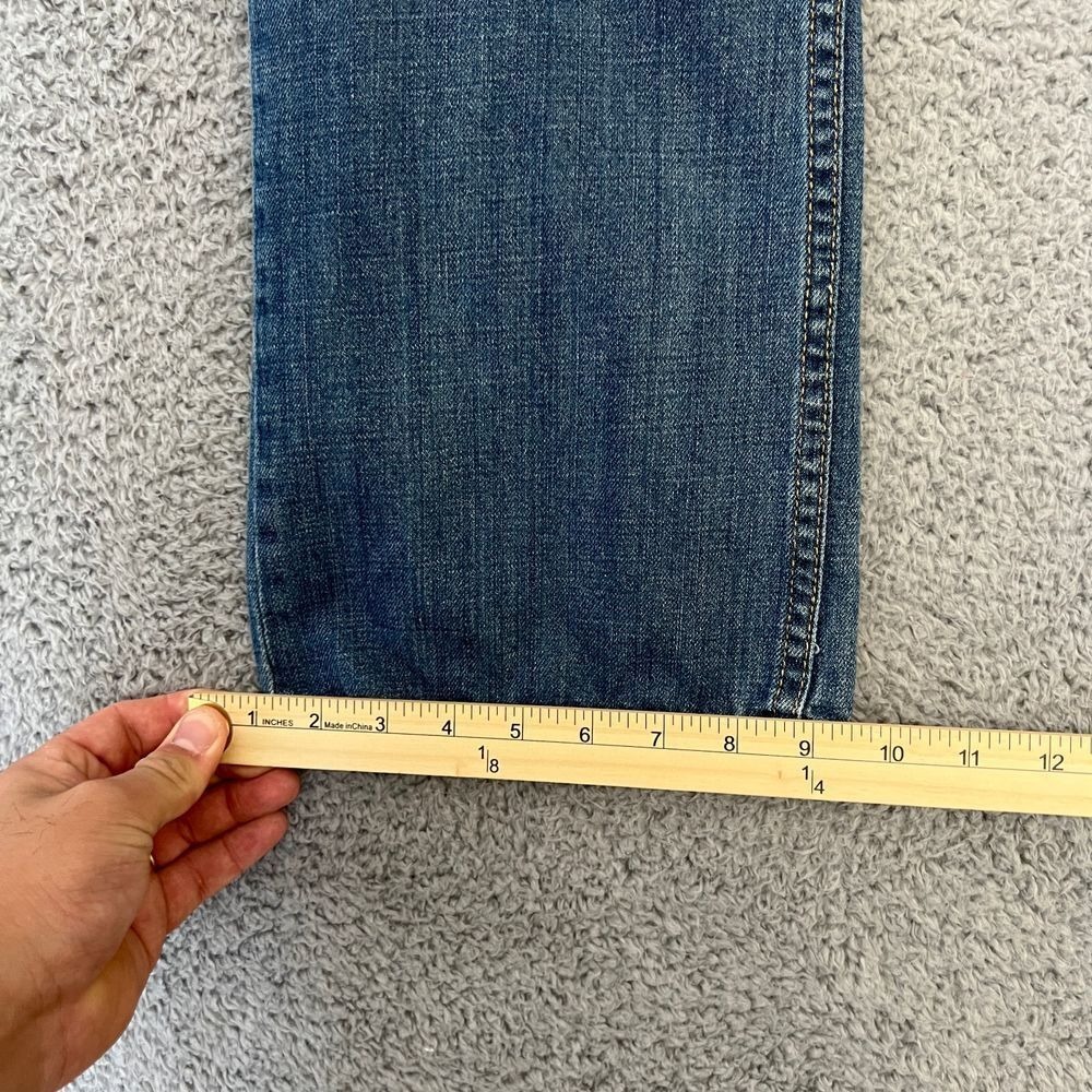 Ecko Unltd Slim‎ Straight Jeans Mens 34 Blue Excellent Y2K Embroidered Denim - Picture 4 of 16
